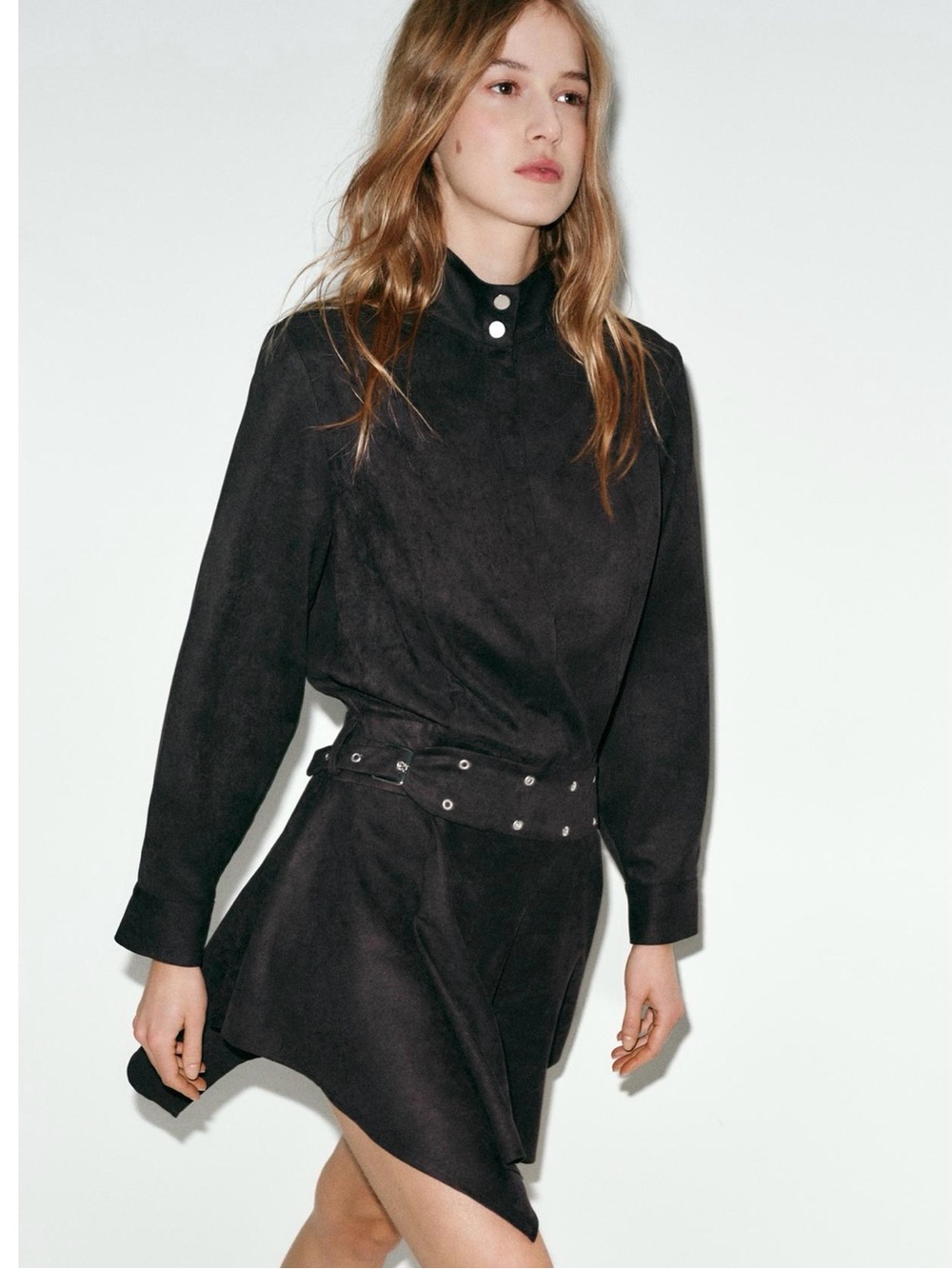 Zara Dark Brown Button-Detail Jacket